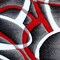 Flash Furniture Red 2' x 7' Modern Plush Abstract Area Rug KP-RG951-27-RD-GG - alternate 5